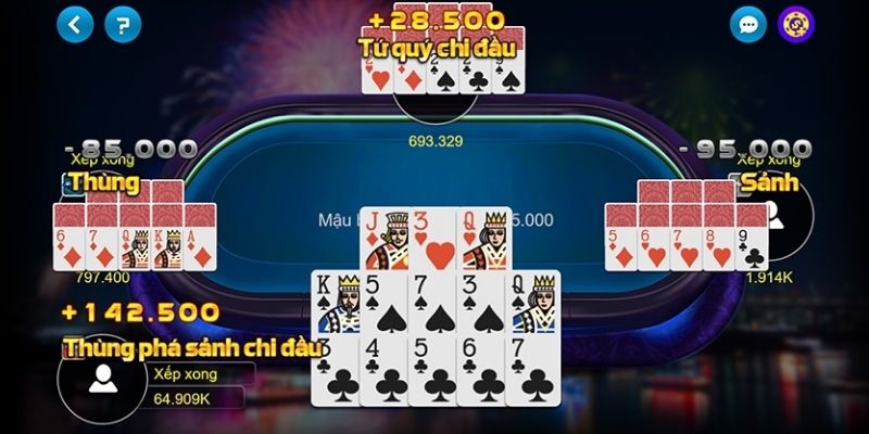 Hướng dẫn thực hành cách chơi mậu binh tại Go88